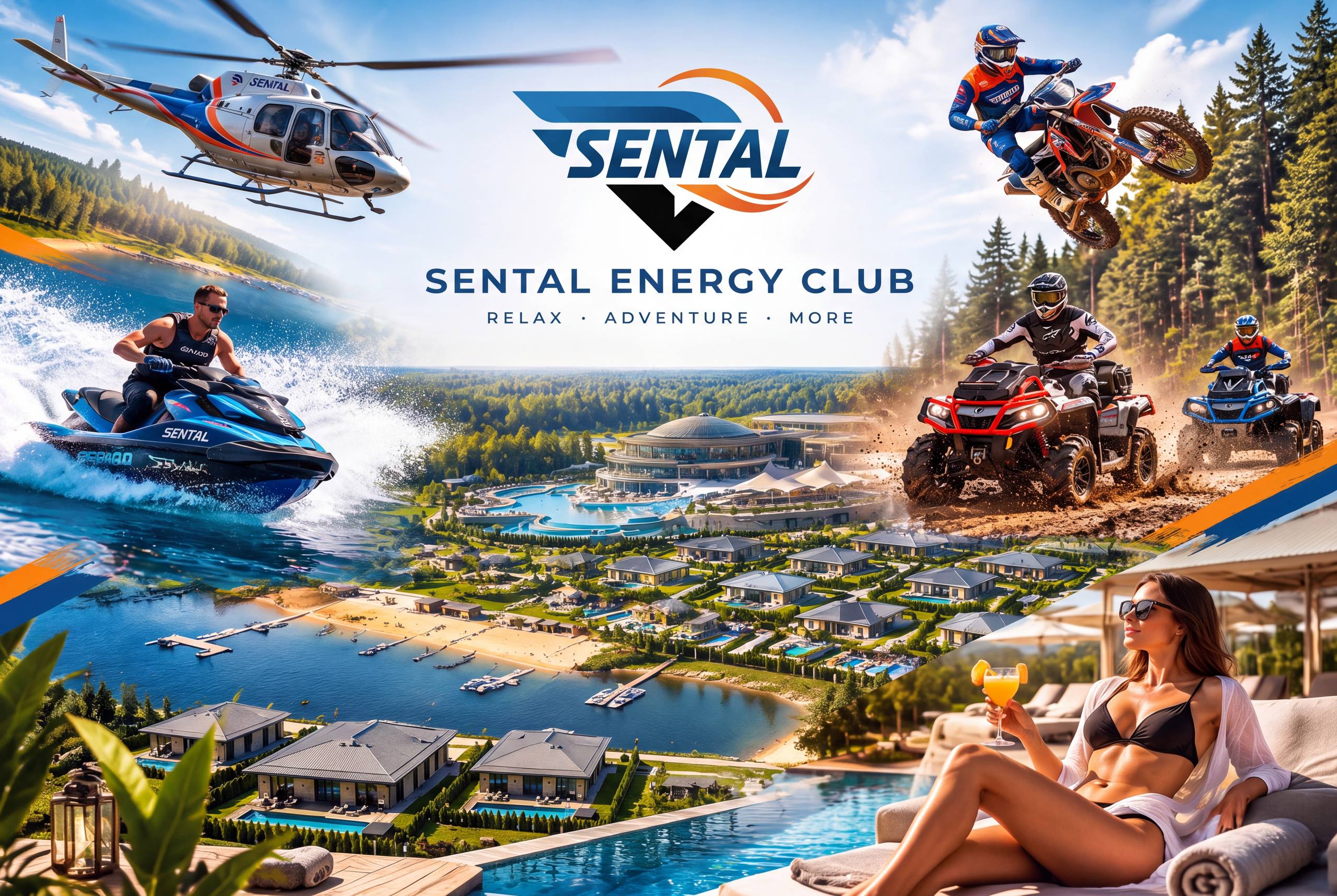 Sental Energy Club — частная авиация, водный спорт, off-road и премиальная архитектура в единой экосистеме